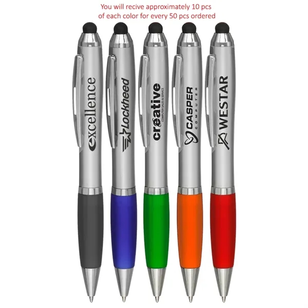 Stylus Ballpoint Pens in Assorted Colors - Stylus Ballpoint Pens in Assorted Colors - Image 0 of 1