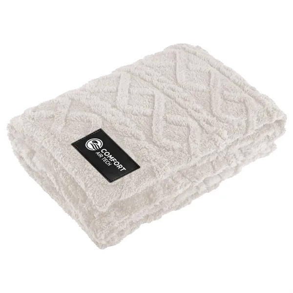 RPET Sherpa Fleece Blanket - RPET Sherpa Fleece Blanket - Image 3 of 4