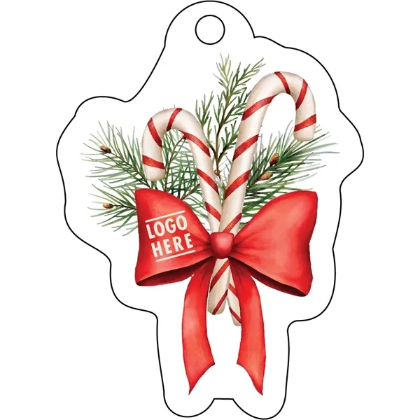 1/4" Recycled Wood Ornaments- Two Candy Canes - 1/4" Recycled Wood Ornaments- Two Candy Canes - Image 0 of 0