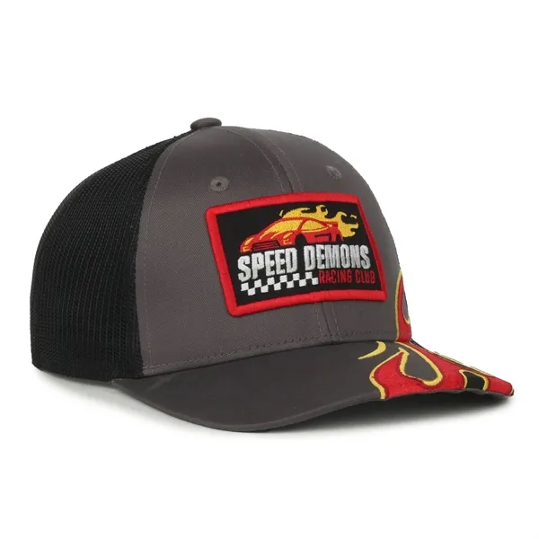 Flame Embroidery Mesh Back - Flame Embroidery Mesh Back - Image 1 of 39