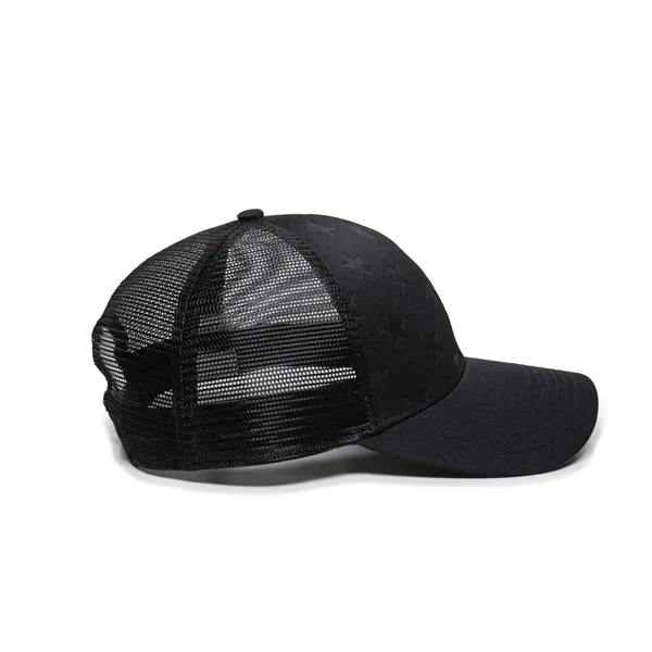 Debossed American Flag Mesh Back - Debossed American Flag Mesh Back - Image 3 of 24