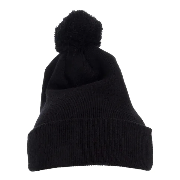 YP Classics Pom-Pom Cuffed Knit Beanie