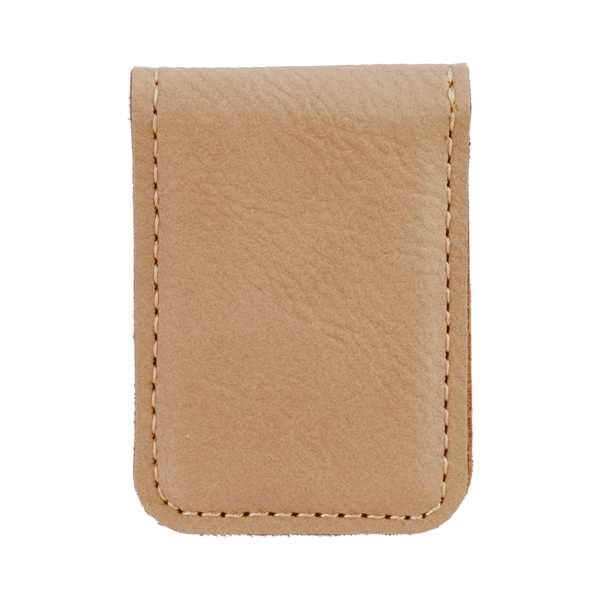 Light Brown Leatherette Money Clip - Light Brown Leatherette Money Clip - Image 1 of 1