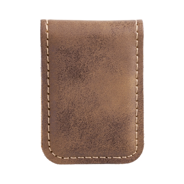 Rustic & Gold Leatherette Money Clip - Rustic & Gold Leatherette Money Clip - Image 1 of 1