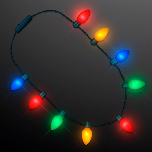 9 Lights Christmas Bulb Necklace - 9 Lights Christmas Bulb Necklace - Image 3 of 3