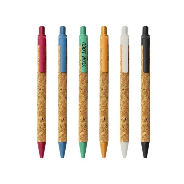 Eco-Friendly Cork & Wheat Straw Ballpoint Pen - Eco-Friendly Cork & Wheat Straw Ballpoint Pen - Image 0 of 8