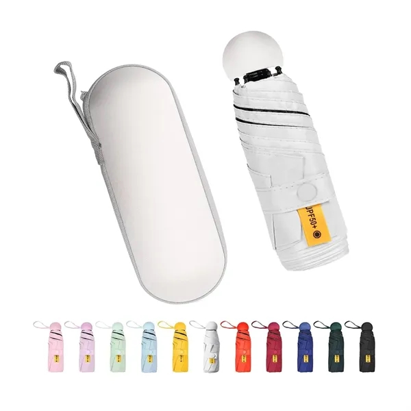 Mini Windproof Sun & Rain Pocket Umbrella With Case - Mini Windproof Sun & Rain Pocket Umbrella With Case - Image 3 of 5