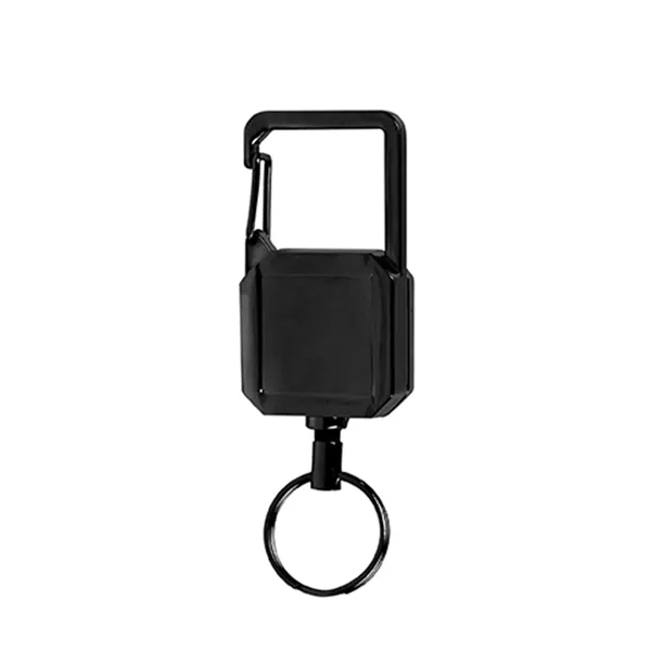 Badge Reel Keychain with Carabiner - Badge Reel Keychain with Carabiner - Image 2 of 3