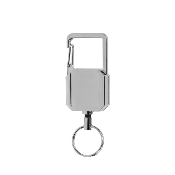 Badge Reel Keychain with Carabiner - Badge Reel Keychain with Carabiner - Image 3 of 3