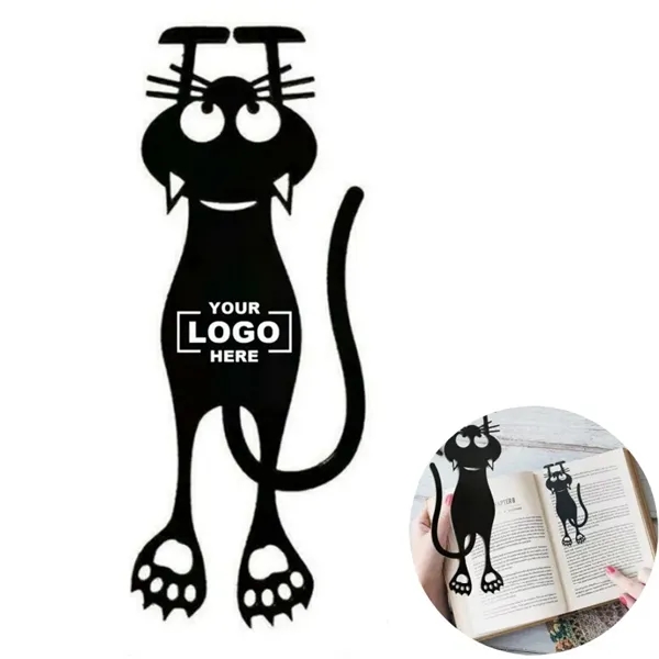 Smooth Acrylic Cute Cat Reading Bookmark - Smooth Acrylic Cute Cat Reading Bookmark - Image 0 of 3