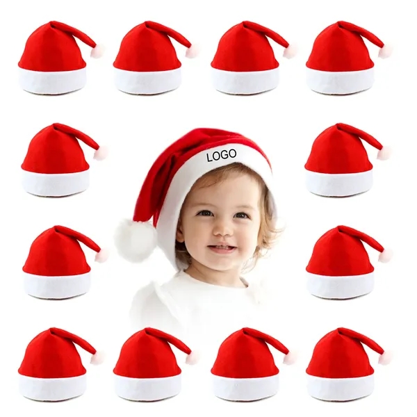 Festive Santa Hat - Custom Imprint Available - Festive Santa Hat - Custom Imprint Available - Image 0 of 7