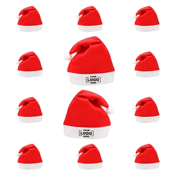 Festive Santa Hat - Custom Imprint Available - Festive Santa Hat - Custom Imprint Available - Image 1 of 7