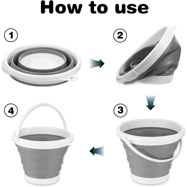 Collapsible Water Bucket Pail - Collapsible Water Bucket Pail - Image 1 of 4
