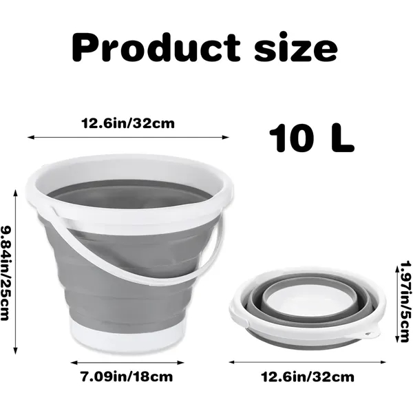Collapsible Water Bucket Pail - Collapsible Water Bucket Pail - Image 3 of 4