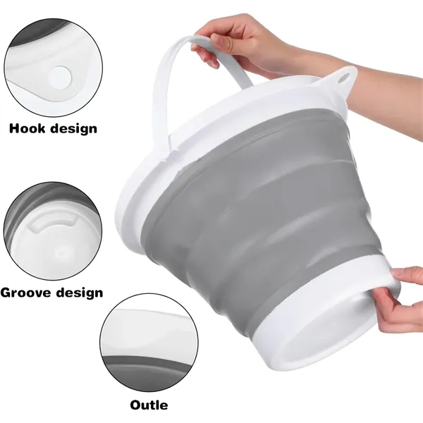Collapsible Water Bucket Pail - Collapsible Water Bucket Pail - Image 4 of 4