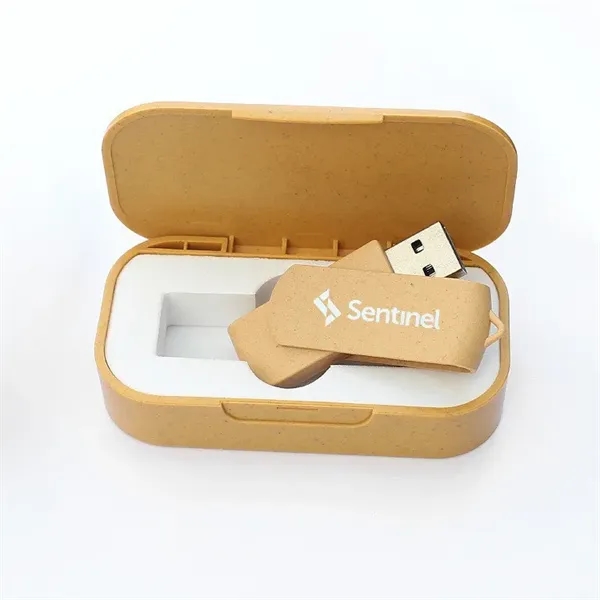Environmentally Friendly Personalized Customized USB Drive - Environmentally Friendly Personalized Customized USB Drive - Image 1 of 4