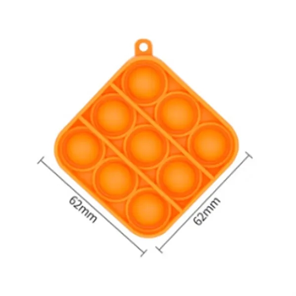 Mini Silicone Pop Fidget Toy Keychain - Mini Silicone Pop Fidget Toy Keychain - Image 1 of 6