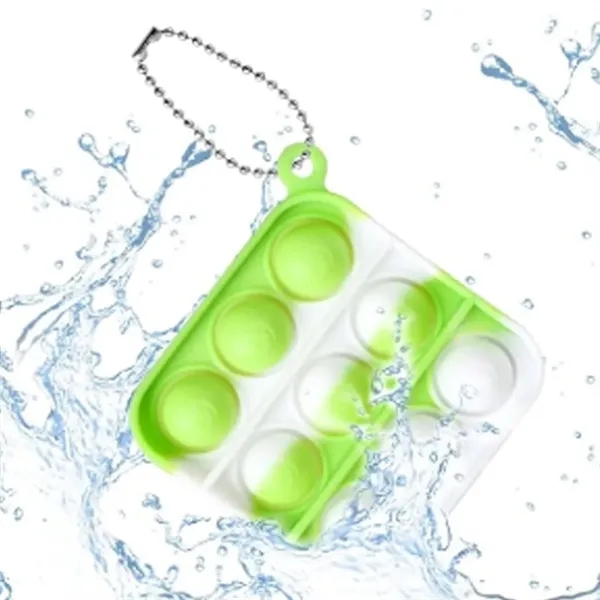 Mini Silicone Pop Fidget Toy Keychain - Mini Silicone Pop Fidget Toy Keychain - Image 3 of 6