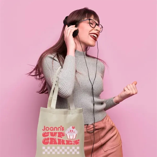 Econo 6oz Cotton Canvas Tote Bag - Econo 6oz Cotton Canvas Tote Bag - Image 1 of 7