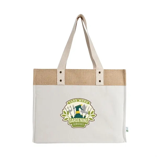 Sophia Canvas Tote With Jute Trim - Sophia Canvas Tote With Jute Trim - Image 1 of 1