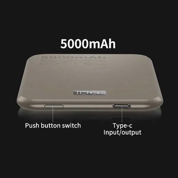 Digital Display 5000mAh Magnetic Wireless Charger - Digital Display 5000mAh Magnetic Wireless Charger - Image 4 of 4