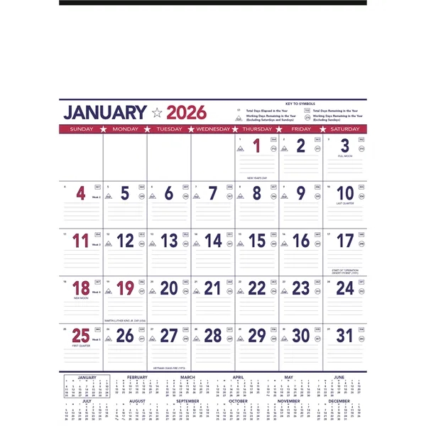 Triumph® Calendars Patriotic Contractor Memo Calendar - Triumph® Calendars Patriotic Contractor Memo Calendar - Image 2 of 2