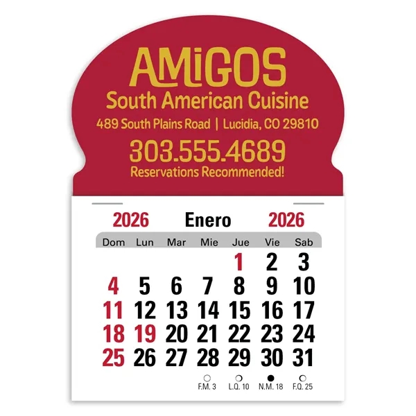 Triumph® Calendars Press-N-Stick Spanish Calendar - Triumph® Calendars Press-N-Stick Spanish Calendar - Image 1 of 1