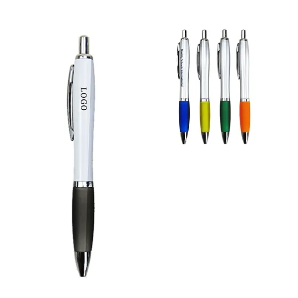 Press Style Blue Ink Ballpoint Pen - Press Style Blue Ink Ballpoint Pen - Image 0 of 2