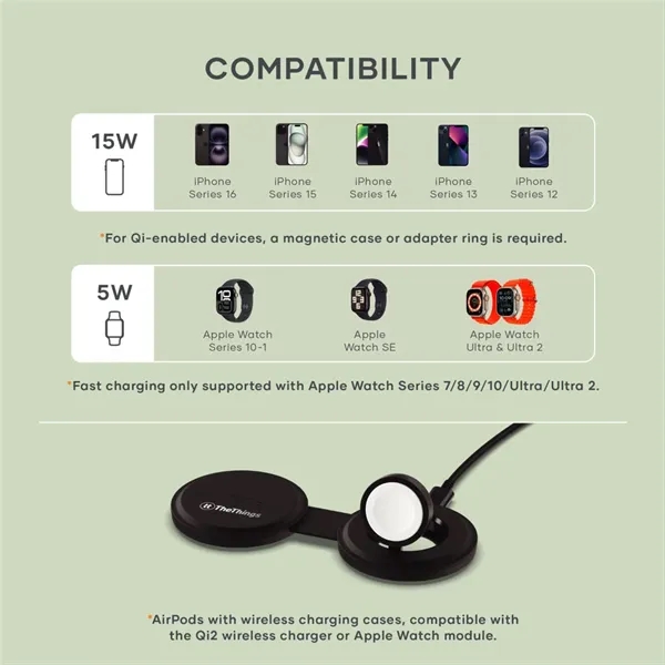 SATECHI® OntheGo™ 2-in-1 Wireless Charger - SATECHI® OntheGo™ 2-in-1 Wireless Charger - Image 4 of 11