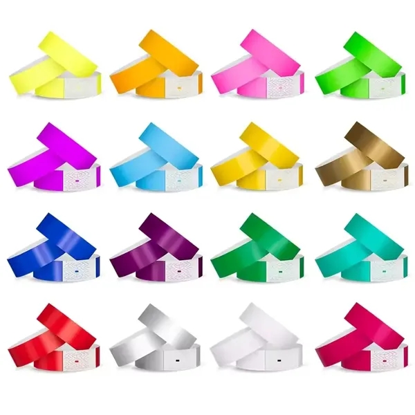 Custom 3/4'' Disposable Paper Wristbands for Events - Custom 3/4'' Disposable Paper Wristbands for Events - Image 1 of 5