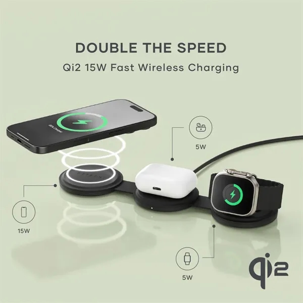 SATECHI® OntheGo™ 3-in-1 Wireless Charger - SATECHI® OntheGo™ 3-in-1 Wireless Charger - Image 2 of 11