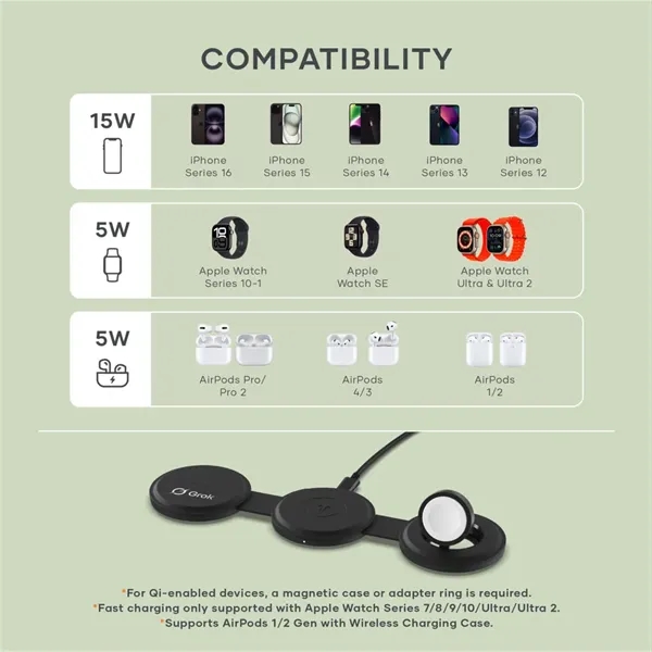 SATECHI® OntheGo™ 3-in-1 Wireless Charger - SATECHI® OntheGo™ 3-in-1 Wireless Charger - Image 4 of 11