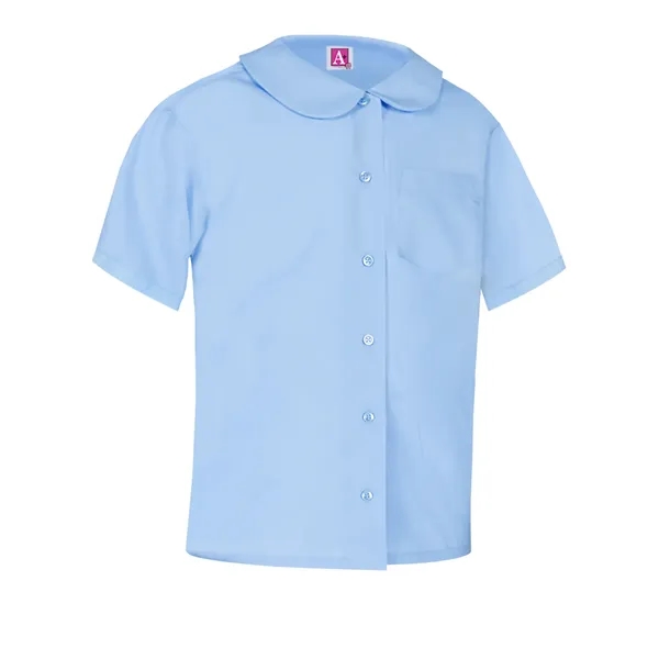 A+ Uniforms Woven Shirts - Girls' Peter Pan Short Sleeve ... - A+ Uniforms Woven Shirts - Girls' Peter Pan Short Sleeve ... - Image 0 of 1