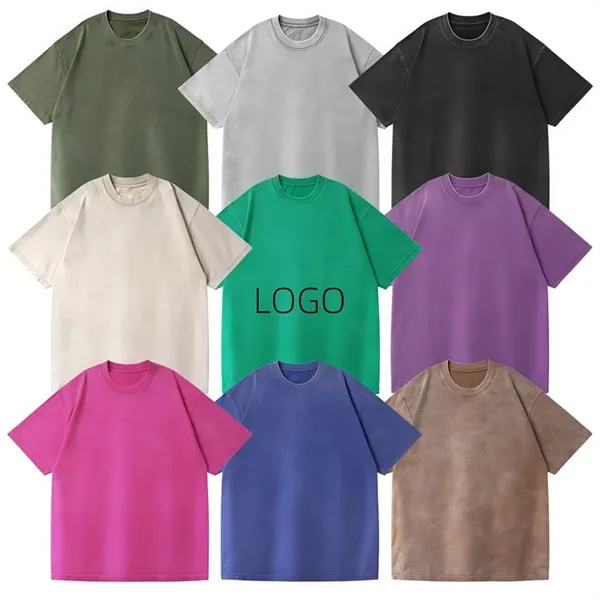 250G Oversized T Shirts Vintage Tee Unisex Short Sleeve Men - 250G Oversized T Shirts Vintage Tee Unisex Short Sleeve Men - Image 0 of 8