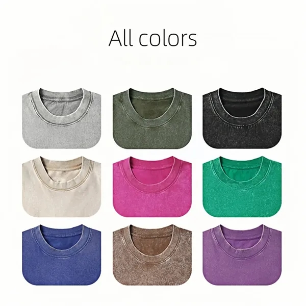 250G Oversized T Shirts Vintage Tee Unisex Short Sleeve Men - 250G Oversized T Shirts Vintage Tee Unisex Short Sleeve Men - Image 3 of 8