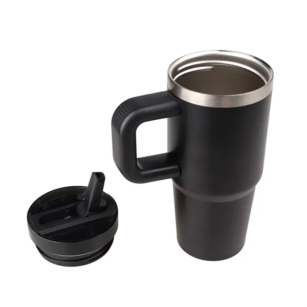 14 Oz Stainless Steel Tumbler w/ Handle & Straw - 14 Oz Stainless Steel Tumbler w/ Handle & Straw - Image 5 of 7