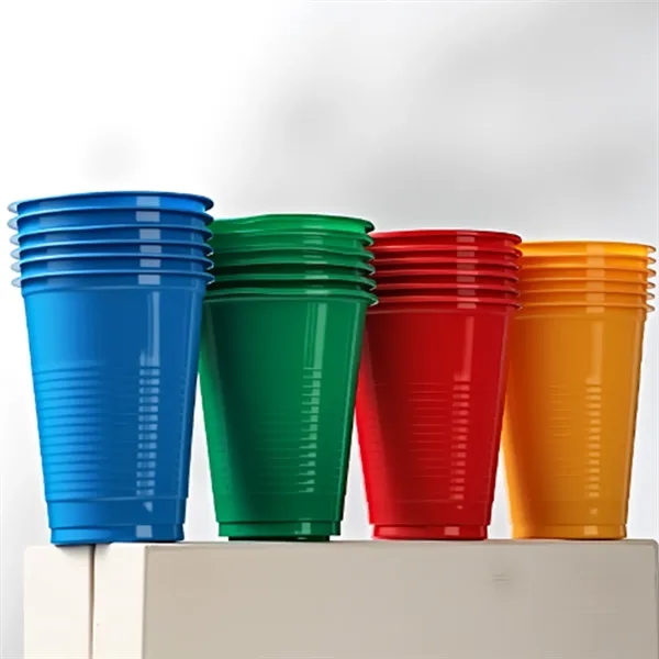 7oz Disposable Plastic Party Cups In Assorted Colors - 7oz Disposable Plastic Party Cups In Assorted Colors - Image 7 of 7