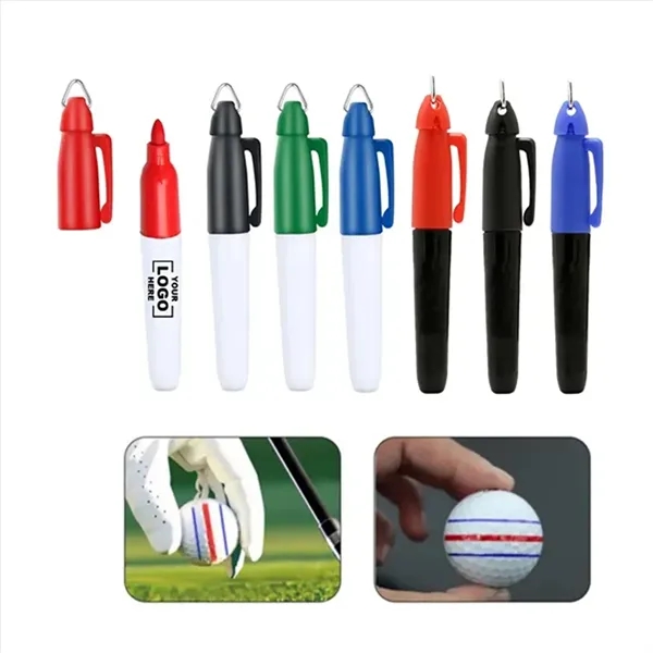 Multicolor Golf Marker Keychain - Multicolor Golf Marker Keychain - Image 0 of 3