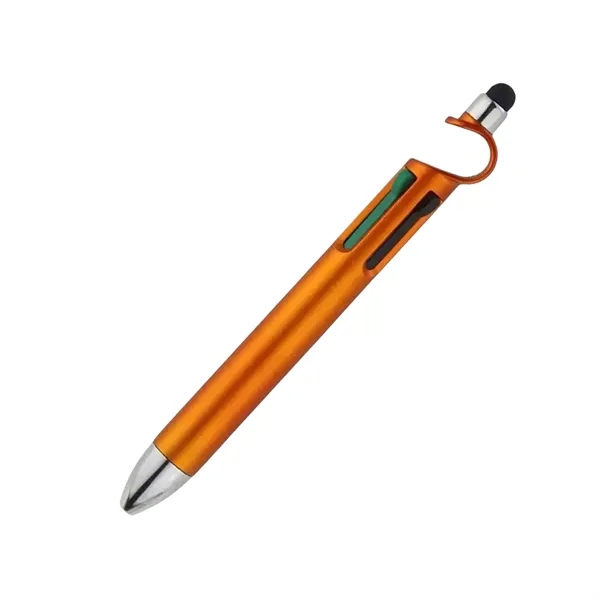Multifunction 4 in 1 Pen with Stylus Stand Logo Print - Multifunction 4 in 1 Pen with Stylus Stand Logo Print - Image 3 of 9