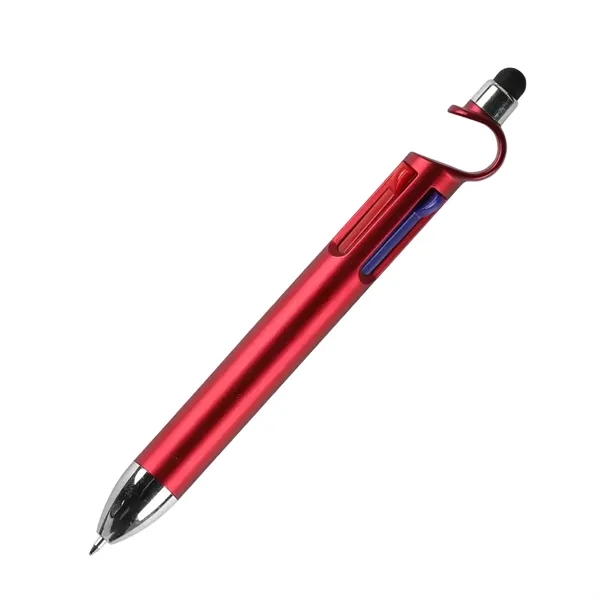 Multifunction 4 in 1 Pen with Stylus Stand Logo Print - Multifunction 4 in 1 Pen with Stylus Stand Logo Print - Image 5 of 9