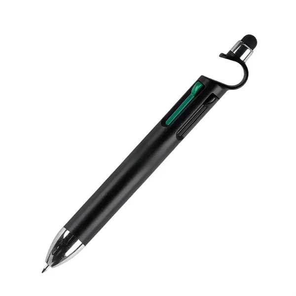 Multifunction 4 in 1 Pen with Stylus Stand Logo Print - Multifunction 4 in 1 Pen with Stylus Stand Logo Print - Image 6 of 9