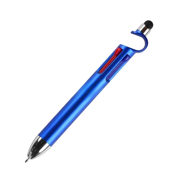 Multifunction 4 in 1 Pen with Stylus Stand Logo Print - Multifunction 4 in 1 Pen with Stylus Stand Logo Print - Image 8 of 9