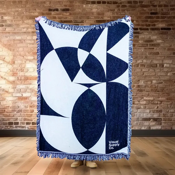 Custom 2-Layer CottonWeave™ Throw Blanket, USA-made. XL. - Custom 2-Layer CottonWeave™ Throw Blanket, USA-made. XL. - Image 8 of 8