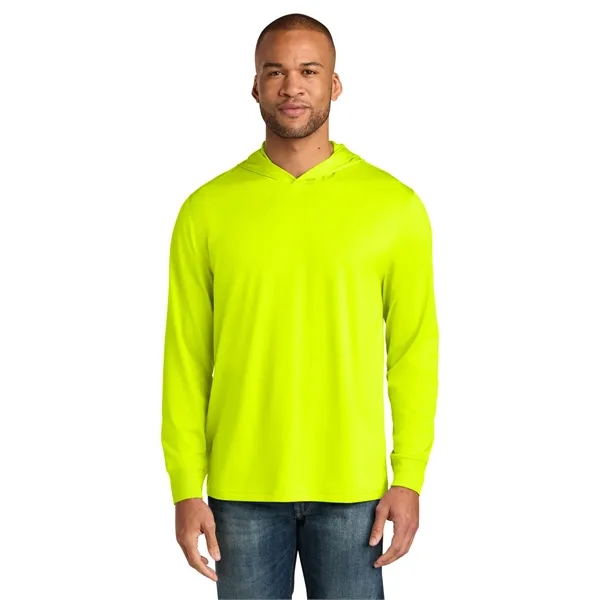 CornerStone Workwear Pro Long Sleeve Hooded Tee - CornerStone Workwear Pro Long Sleeve Hooded Tee - Image 14 of 29