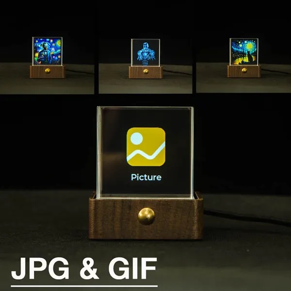 Crystal LED Clock Display - Crystal LED Clock Display - Image 1 of 5