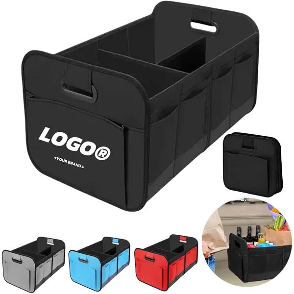 65L Collapsible Multi Compartment Car Organizer Foldable Bag - 65L Collapsible Multi Compartment Car Organizer Foldable Bag - Image 0 of 8
