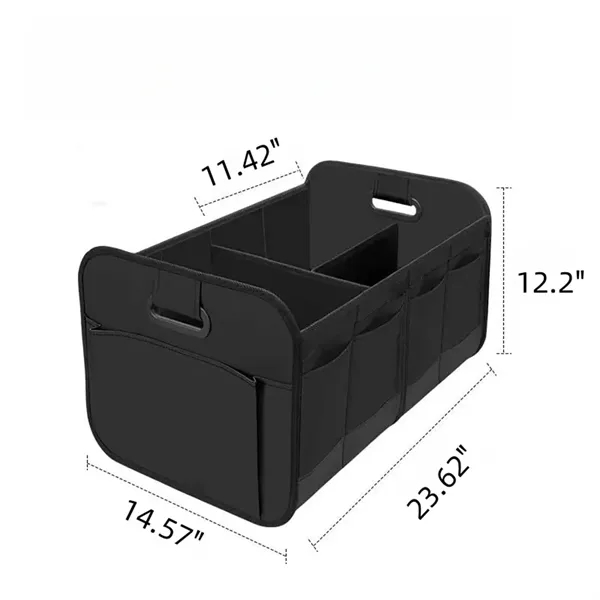 65L Collapsible Multi Compartment Car Organizer Foldable Bag - 65L Collapsible Multi Compartment Car Organizer Foldable Bag - Image 1 of 8