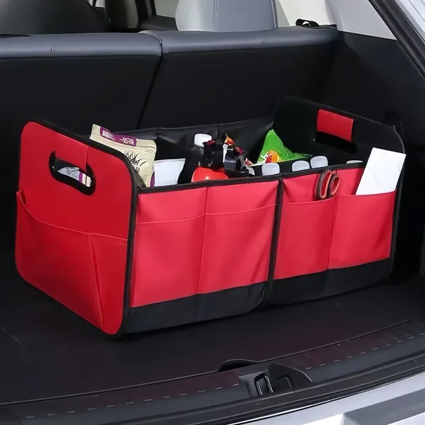 65L Collapsible Multi Compartment Car Organizer Foldable Bag - 65L Collapsible Multi Compartment Car Organizer Foldable Bag - Image 8 of 8