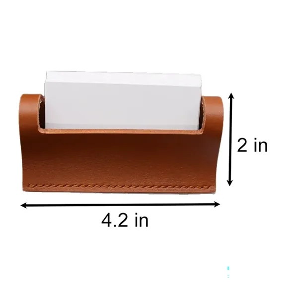 Desk Leather Business Card Holder - Desk Leather Business Card Holder - Image 1 of 4