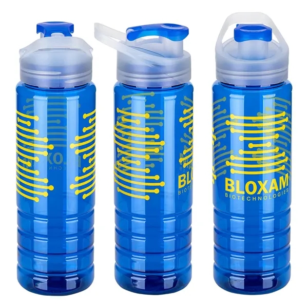 Custom Breakaway 26 oz RPET Sports Bottle with Flip-Top Spout